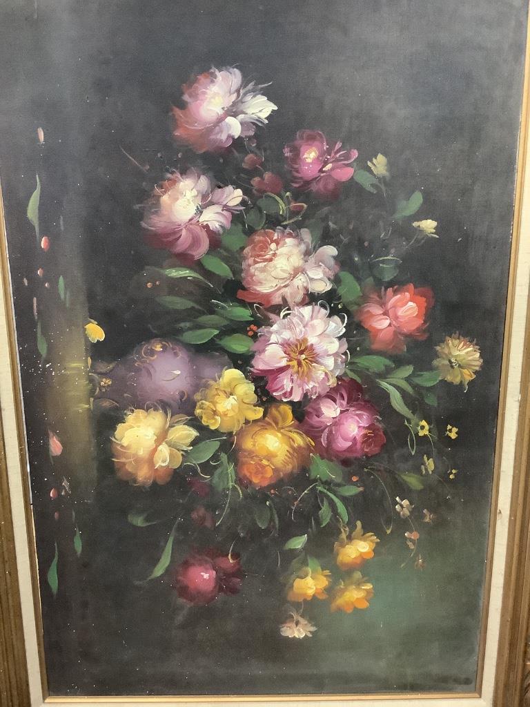 Oil on canvas, Still life of flowers